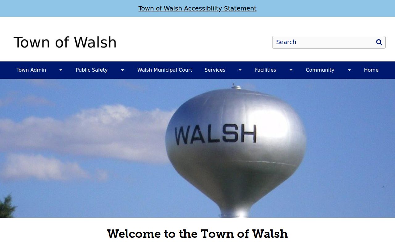 Walsh court docket official town page